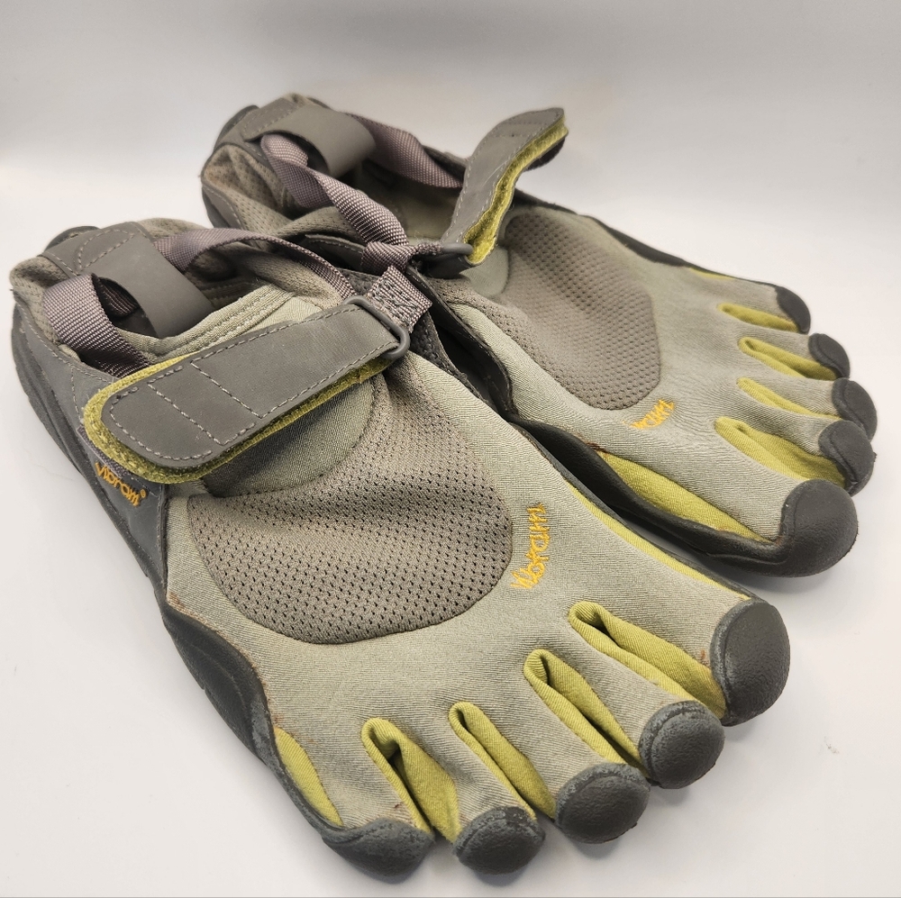 Vibram FiveFingers‎ KMD Sport Barefoot Shoes Grey & Yellow W38 7.5
